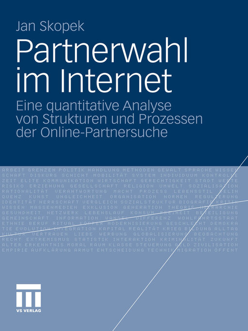 Title details for Partnerwahl im Internet by Jan Skopek - Available